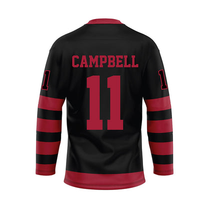 Alabama - NCAA Football : Jihaad Campbell - Black Hockey Jersey