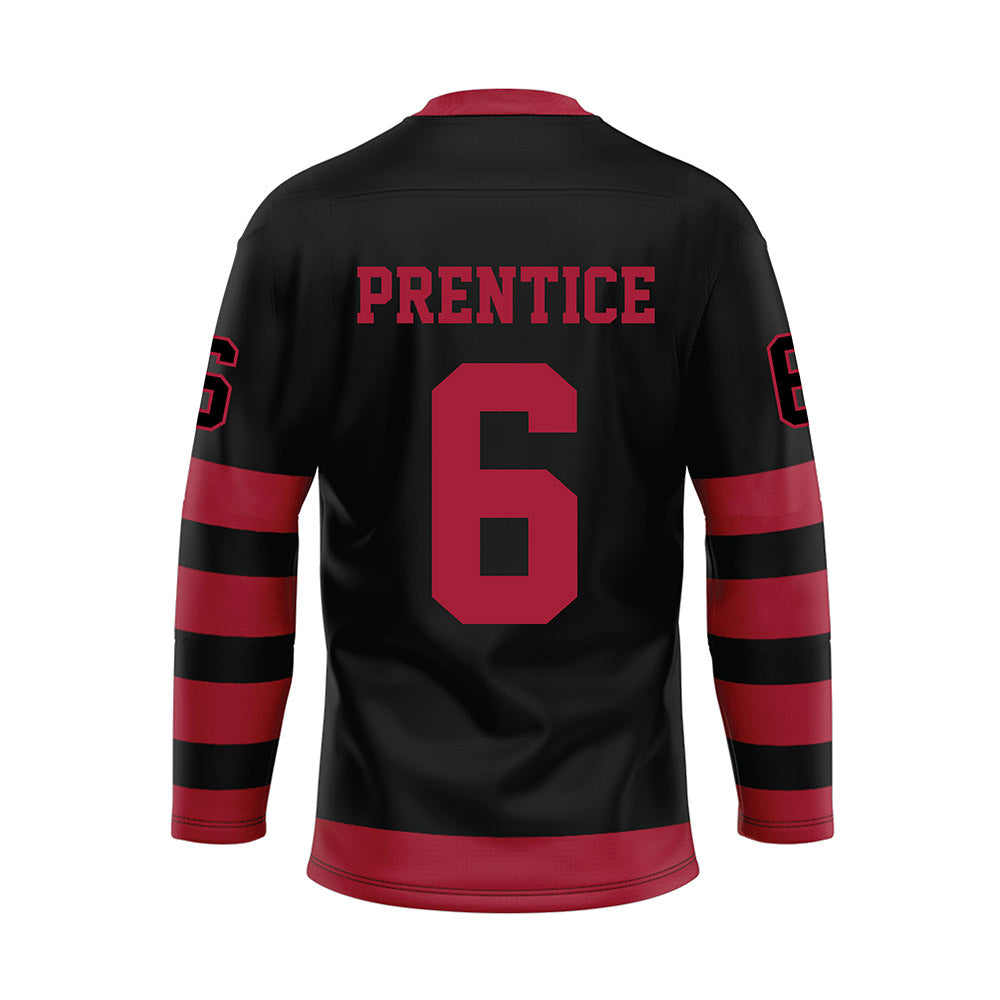 Alabama - NCAA Football : Kobe Prentice - Black Hockey Jersey