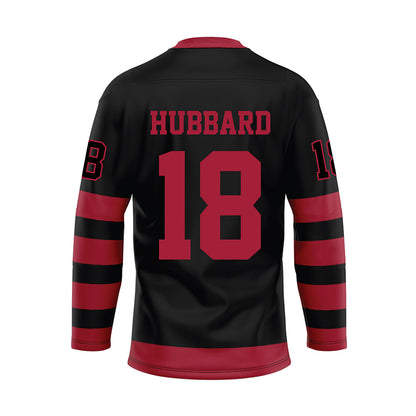 Alabama - NCAA Football : Brayson Hubbard - Black Hockey Jersey