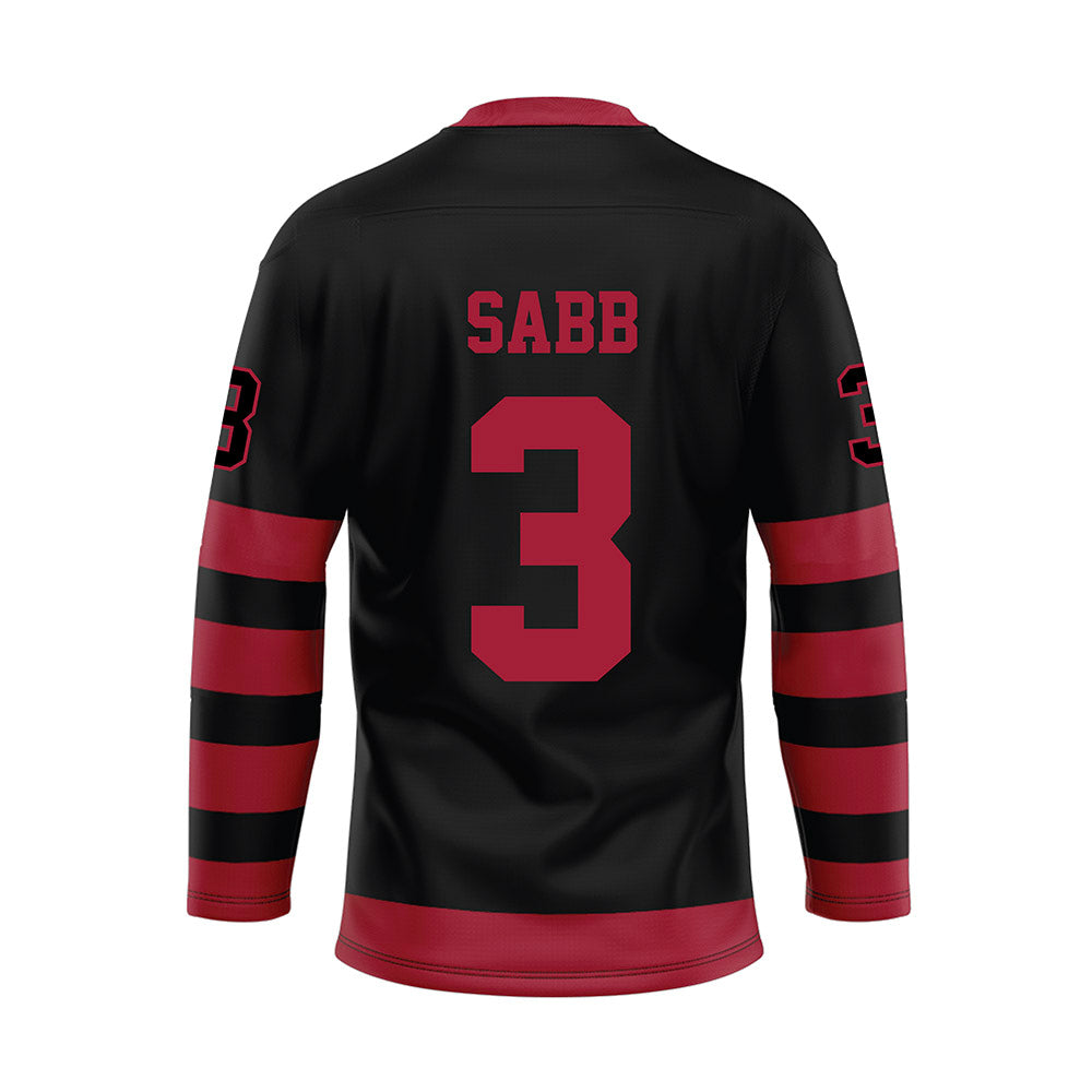 Alabama - NCAA Football : Keon Sabb - Black Hockey Jersey