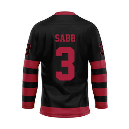 Alabama - NCAA Football : Keon Sabb - Black Hockey Jersey