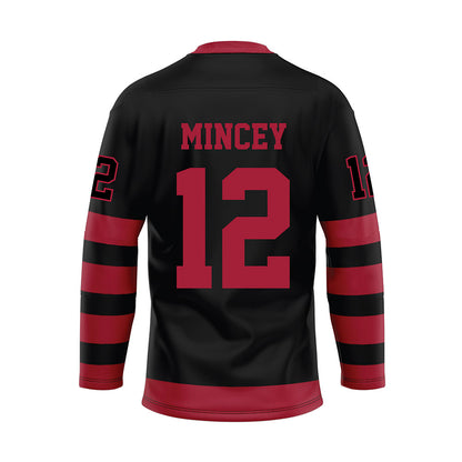 Alabama - NCAA Football : Zavier Mincey - Black Hockey Jersey