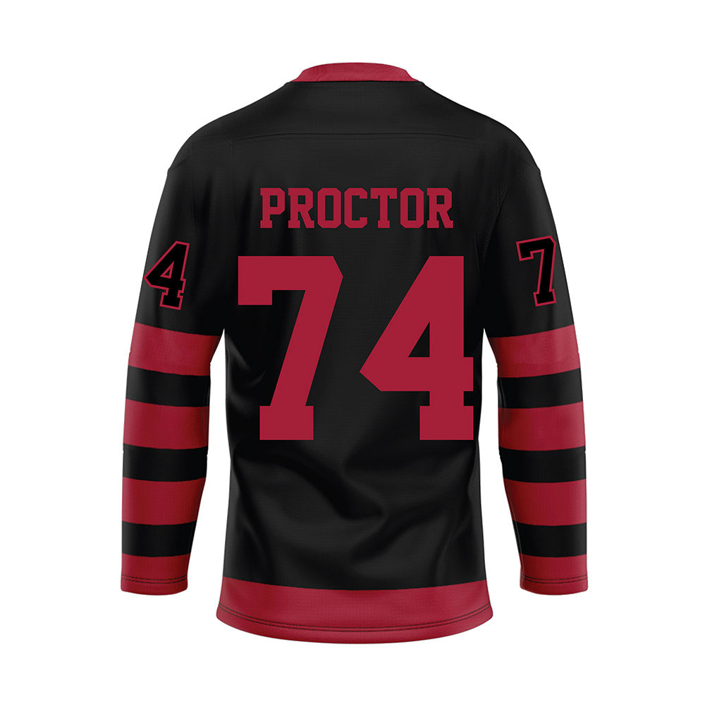 Alabama - NCAA Football : Kadyn Proctor - Black Hockey Jersey