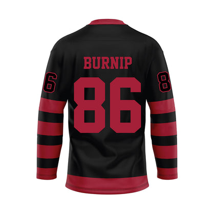 Alabama - NCAA Football : James Burnip - Black Hockey Jersey