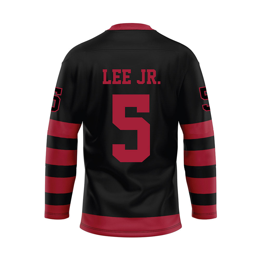 Alabama - NCAA Football : Dijon Lee - Black Hockey Jersey-1