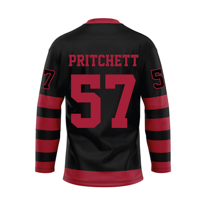 Alabama - NCAA Football : Elijah Pritchett - Black Hockey Jersey