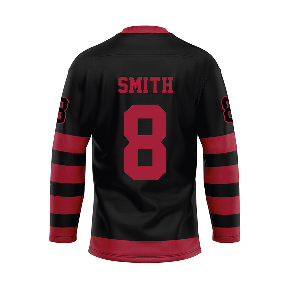 Alabama - NCAA Football : Devonta Smith - Black Hockey Jersey