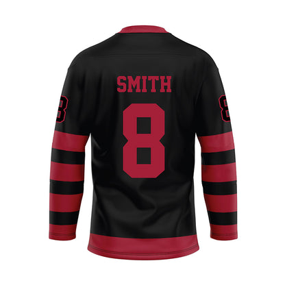 Alabama - NCAA Football : Devonta Smith - Black Hockey Jersey