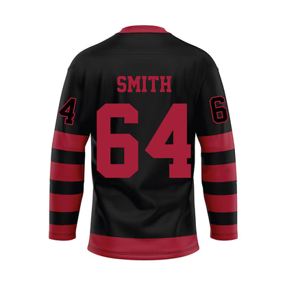 Alabama - NCAA Football : Mac Smith - Black Hockey Jersey