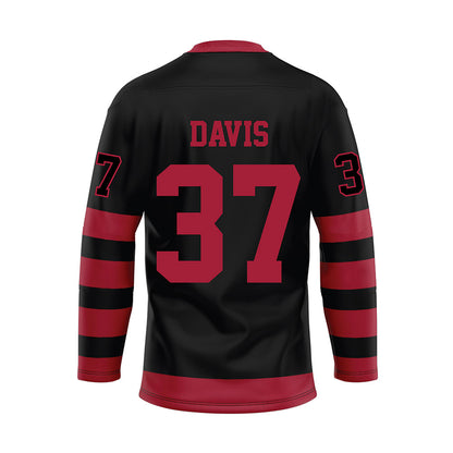 Alabama - NCAA Football : Cole Davis - Black Hockey Jersey