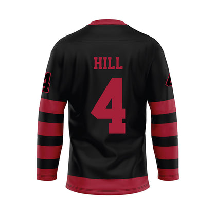 Alabama - NCAA Football : Daniel Hill - Black Hockey Jersey-1