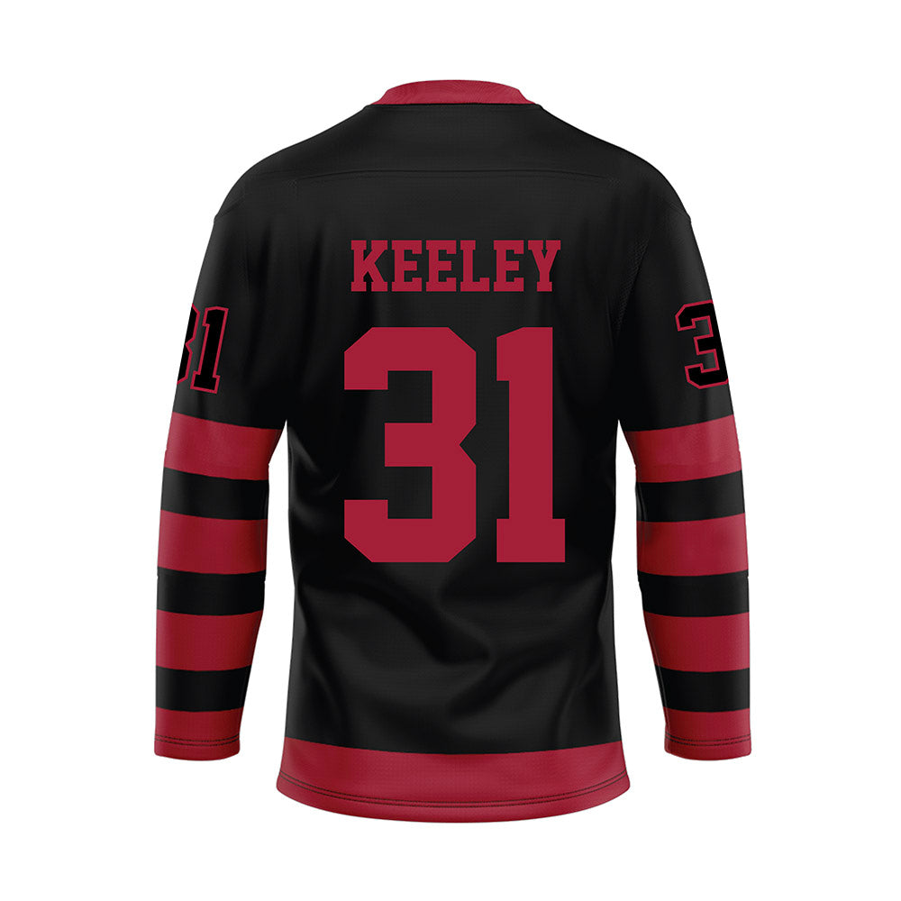 Alabama - NCAA Football : Keon Keeley - Black Hockey Jersey