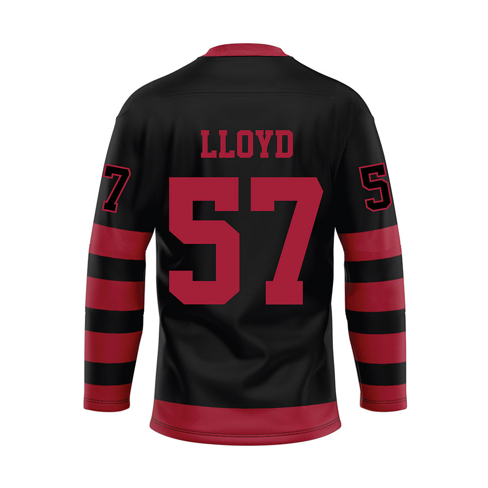 Alabama - NCAA Football : Jackson Lloyd - Black Hockey Jersey-1