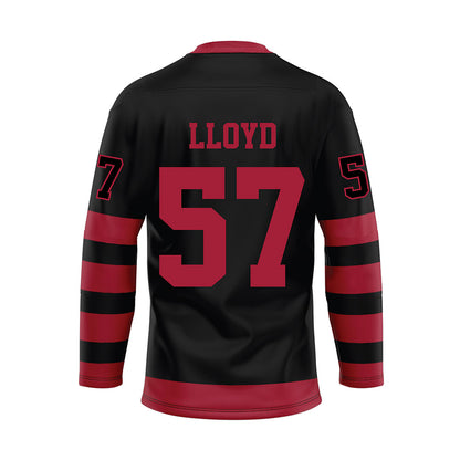 Alabama - NCAA Football : Jackson Lloyd - Black Hockey Jersey-1