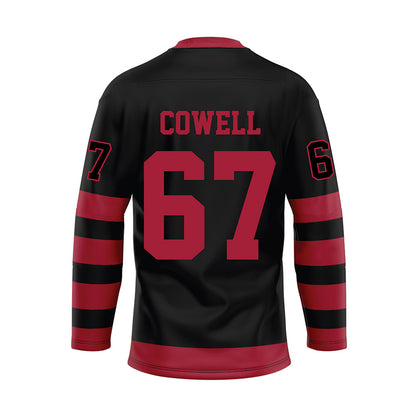 Alabama - NCAA Football : Vince Cowell - Black Hockey Jersey