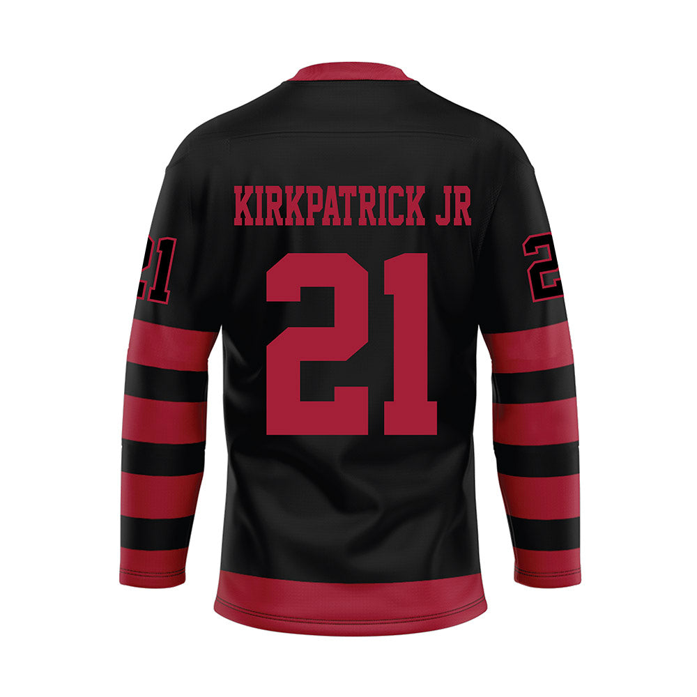 Alabama - NCAA Football : Dre Kirkpatrick Jr - Black Hockey Jersey