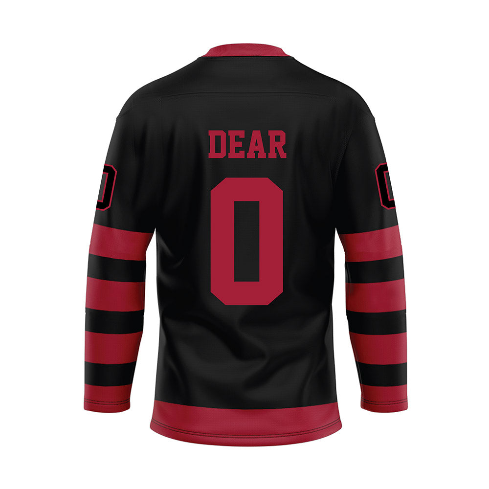 Alabama - NCAA Football : AK Dear - Black Hockey Jersey-1