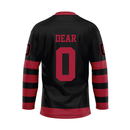 Alabama - NCAA Football : AK Dear - Black Hockey Jersey-1