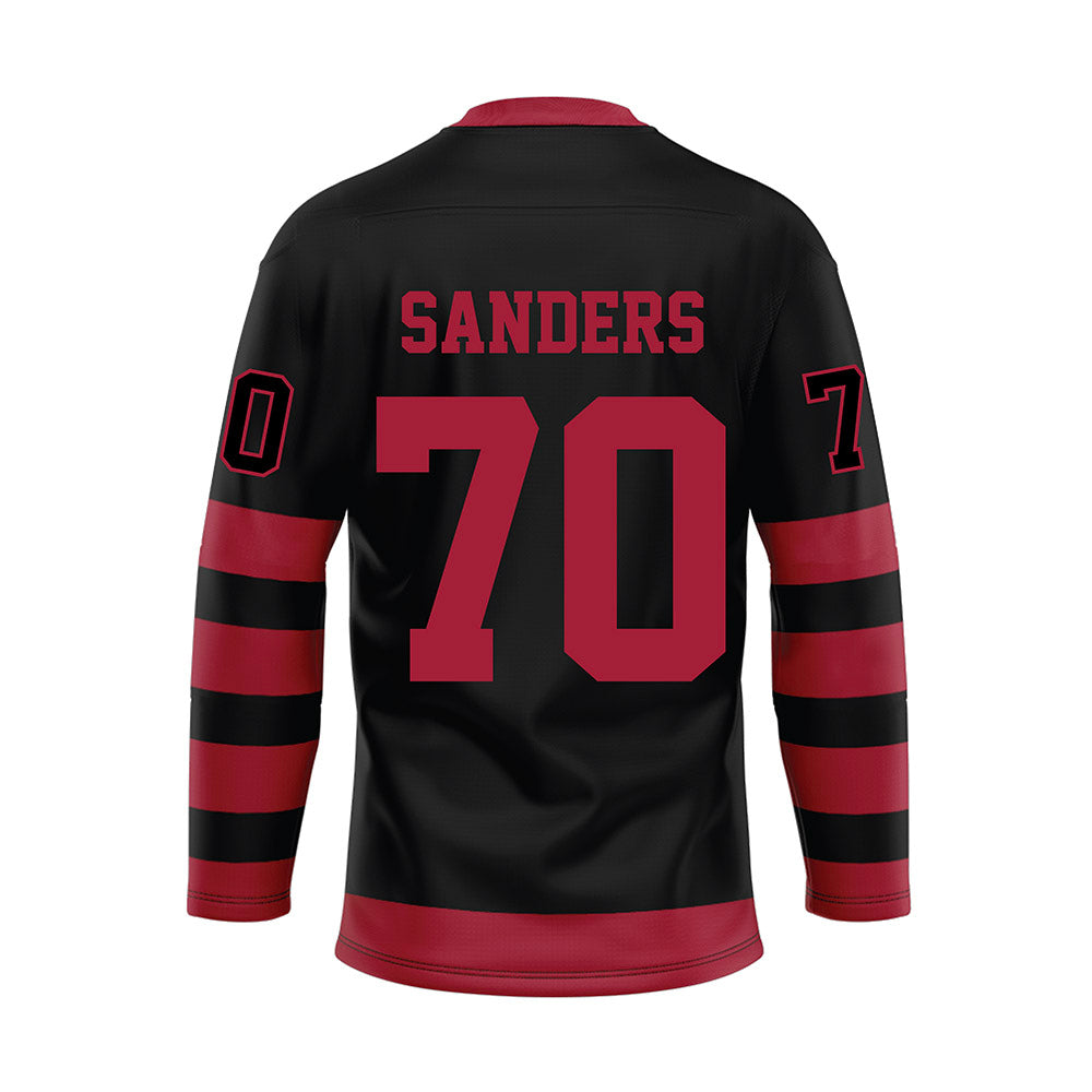 Alabama - NCAA Football : William Sanders - Black Hockey Jersey