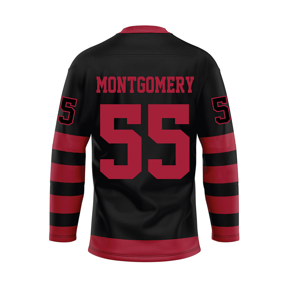 Alabama - NCAA Football : Roq Montgomery - Black Hockey Jersey