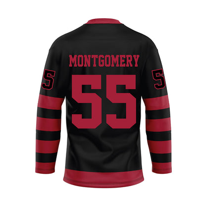 Alabama - NCAA Football : Roq Montgomery - Black Hockey Jersey