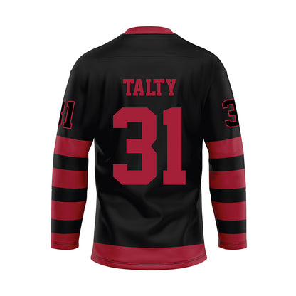 Alabama - NCAA Football : Conor Talty - Black Hockey Jersey