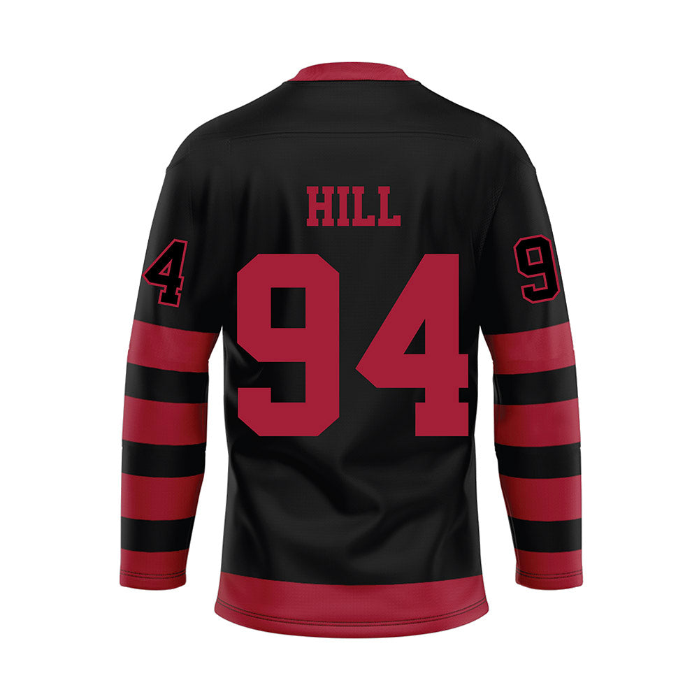 Alabama - NCAA Football : Edric Hill - Black Hockey Jersey