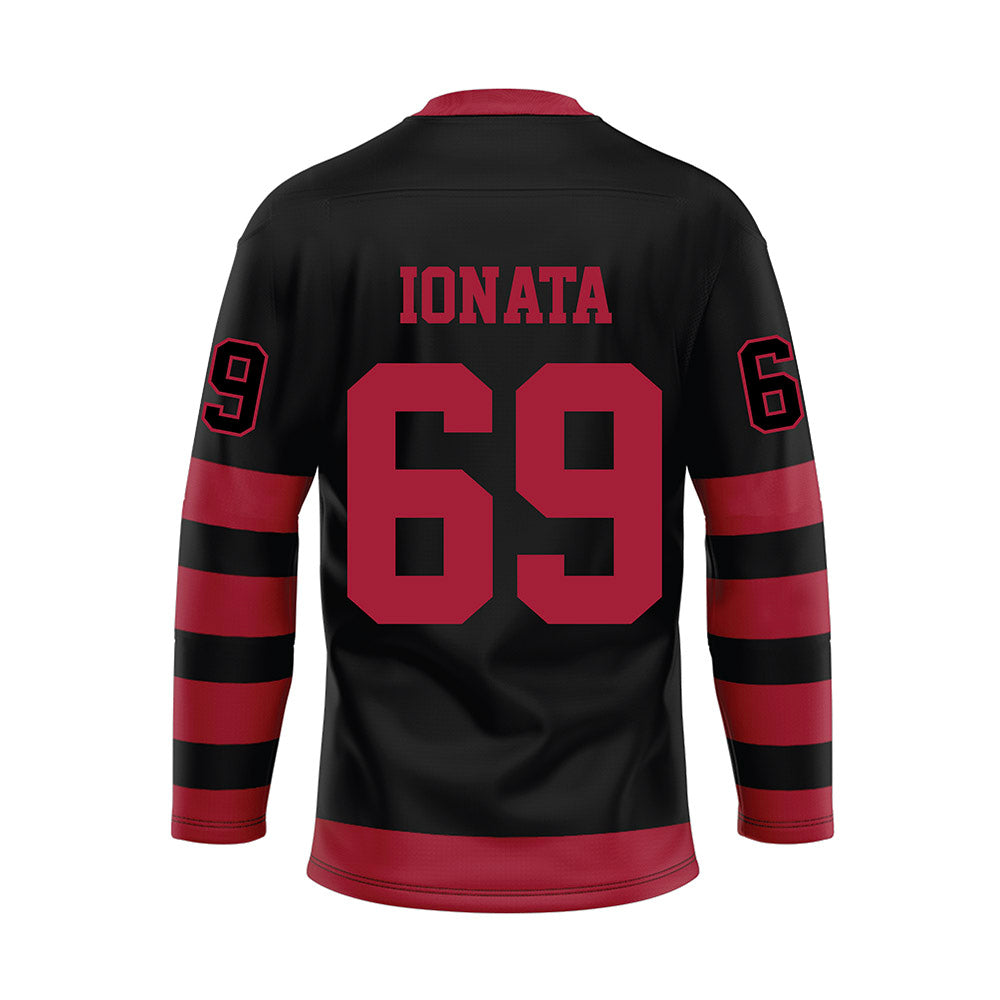 Alabama - NCAA Football : Joseph Ionata - Black Hockey Jersey