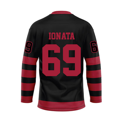 Alabama - NCAA Football : Joseph Ionata - Black Hockey Jersey