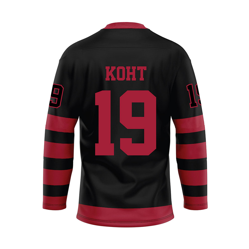 Alabama - NCAA Football : Keanu Koht - Black Hockey Jersey