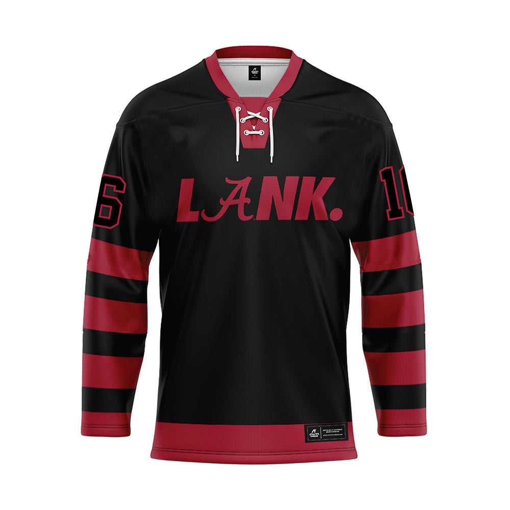 Alabama - NCAA Football : Jaren Hamilton - Black Hockey Jersey