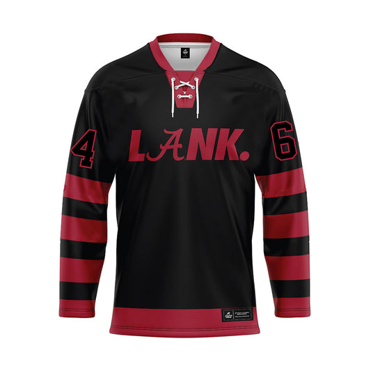 Alabama - NCAA Football : Mac Smith - Black Hockey Jersey