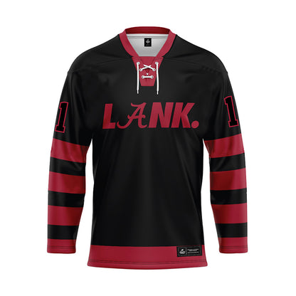 Alabama - NCAA Football : Ian Jackson - Black Hockey Jersey-0