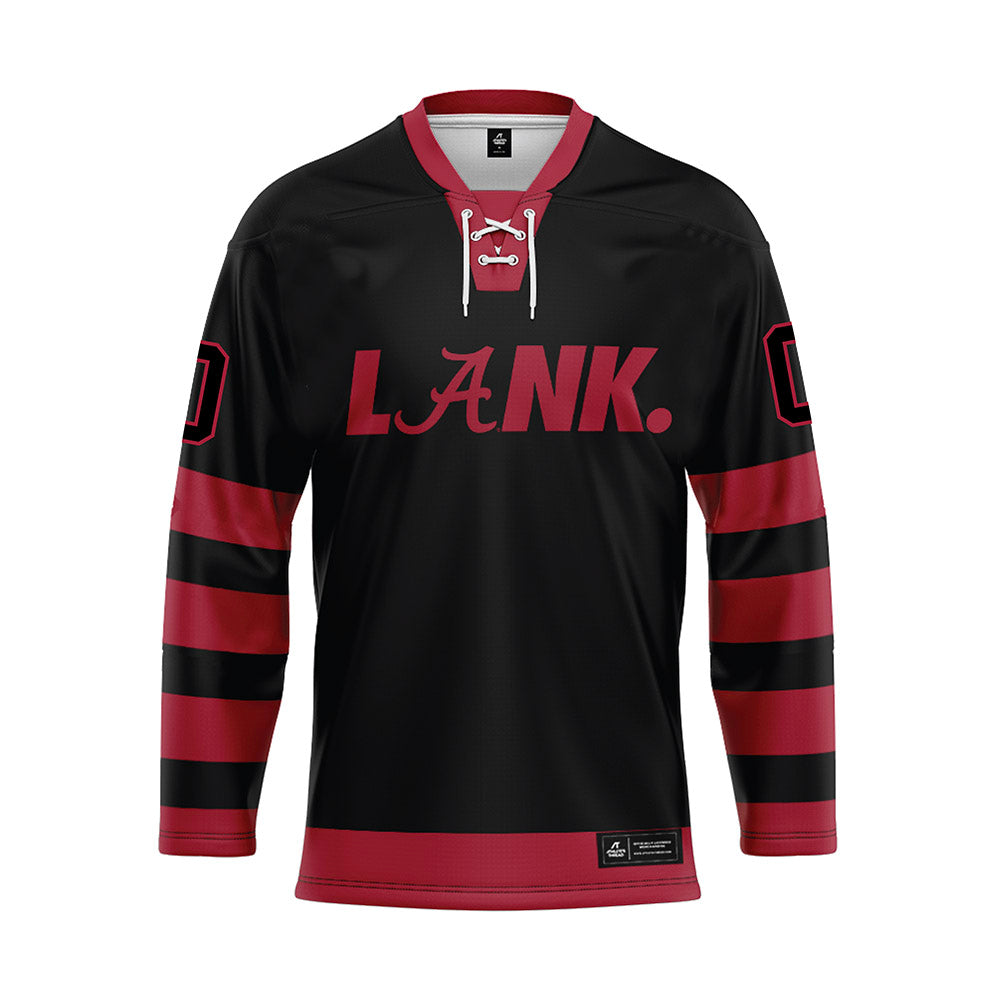 Alabama - NCAA Football : AK Dear - Black Hockey Jersey-0