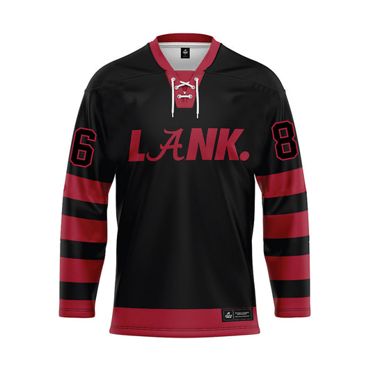Alabama - NCAA Football : Peter Knudson - Black Hockey Jersey-0