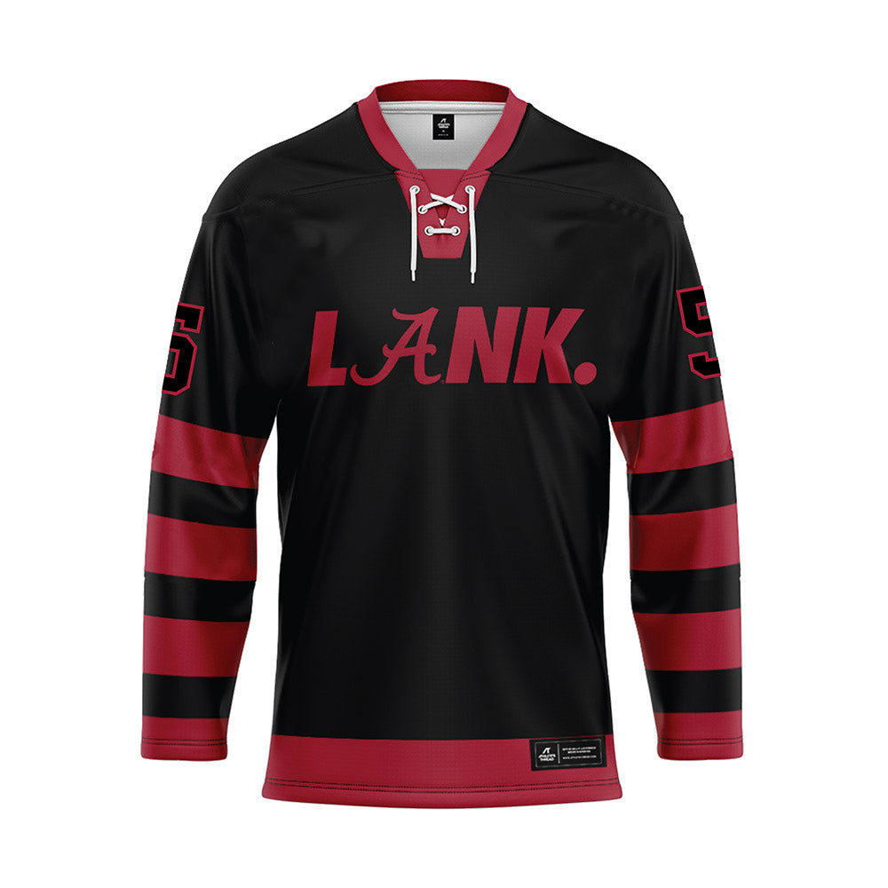 Alabama - NCAA Football : Dijon Lee - Black Hockey Jersey-0