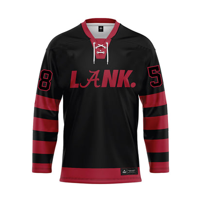 Alabama - NCAA Football : Miles McVay - Black Hockey Jersey