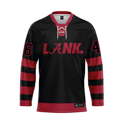 Alabama - NCAA Football : Chase Davis - Black Hockey Jersey