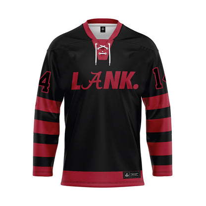 Alabama - NCAA Football : Graham Nicholson - Black Hockey Jersey