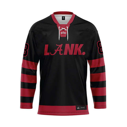Alabama - NCAA Football : Justin Hill - Black Hockey Jersey-0