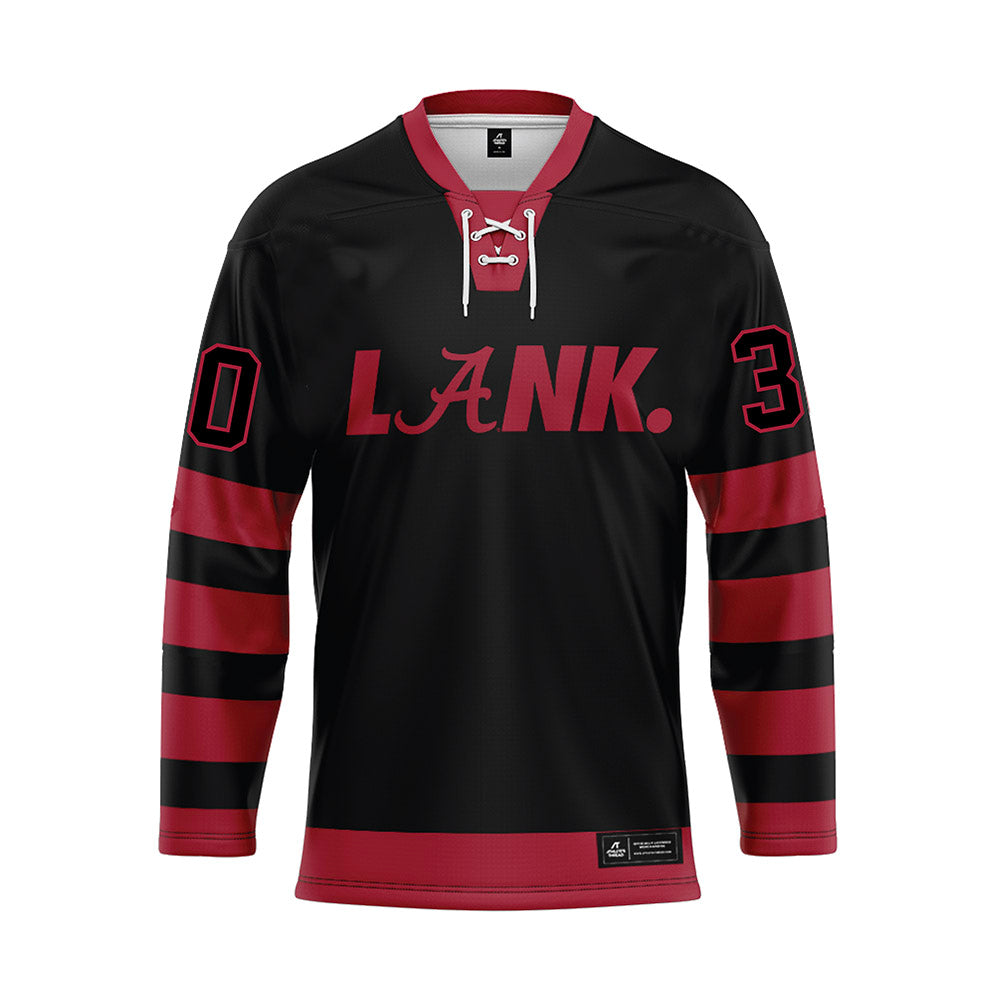 Alabama - NCAA Football : Derek Meadows - Black Hockey Jersey-0