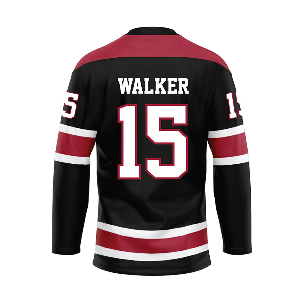 Alabama - NCAA Football : Robert Walker - Black Hockey Jersey-1