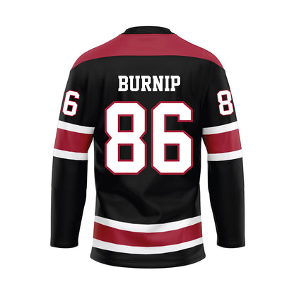 Alabama - NCAA Football : James Burnip - Black Hockey Jersey