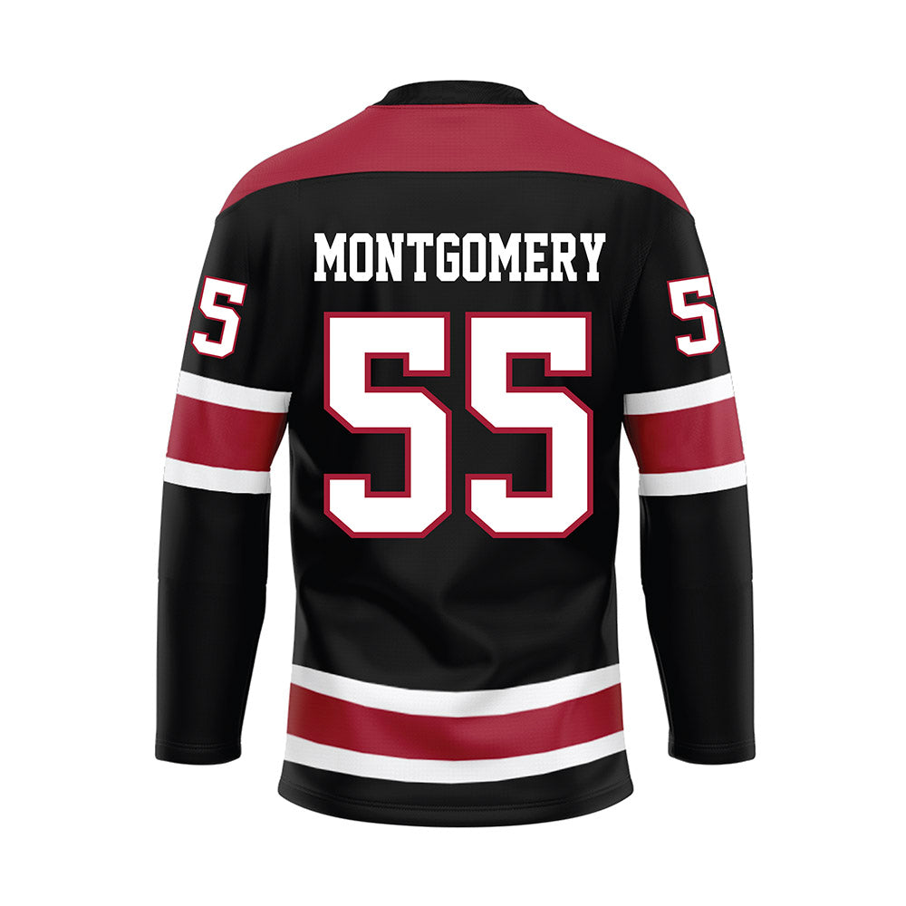 Alabama - NCAA Football : Roq Montgomery - Black Hockey Jersey