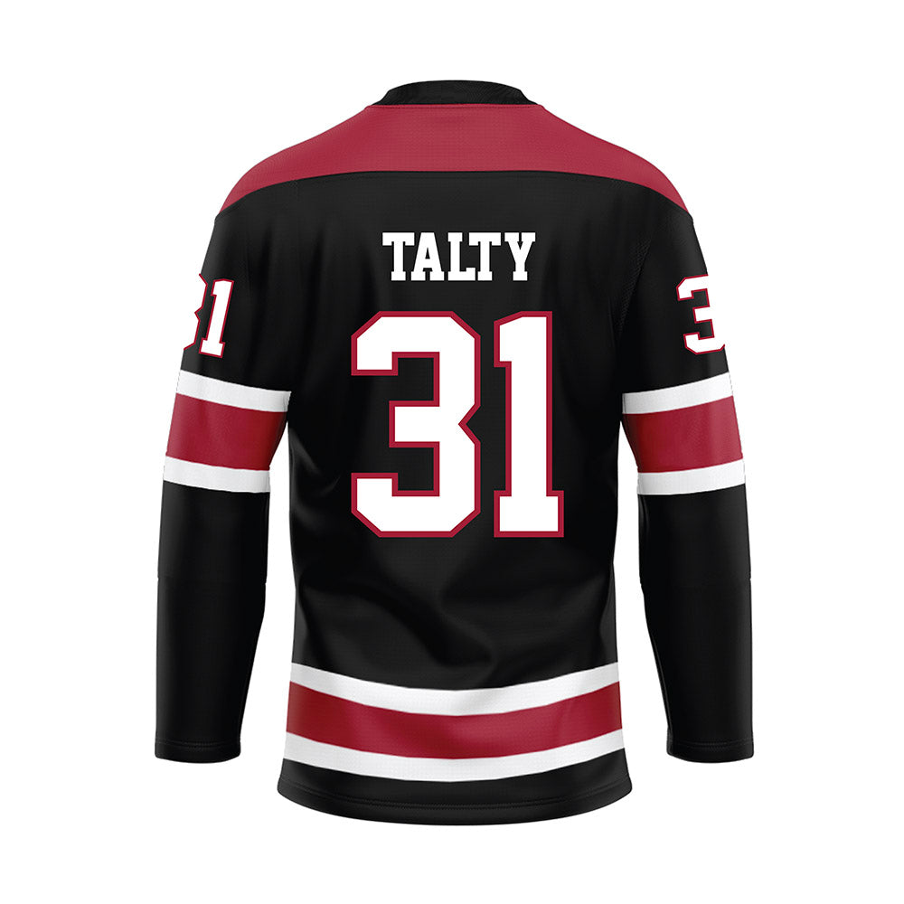 Alabama - NCAA Football : Conor Talty - Black Hockey Jersey