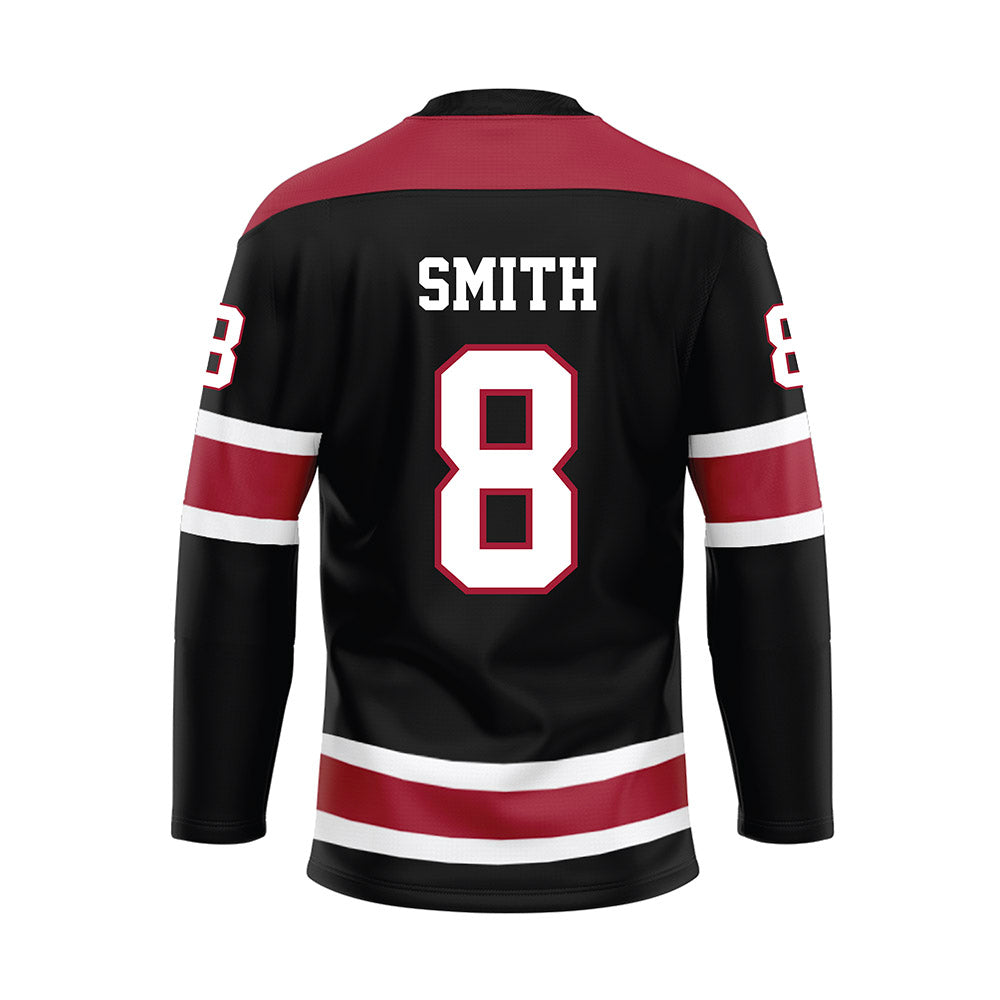 Alabama - NCAA Football : Devonta Smith - Black Hockey Jersey