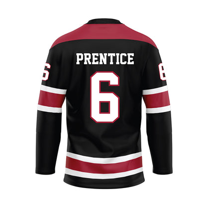 Alabama - NCAA Football : Kobe Prentice - Black Hockey Jersey