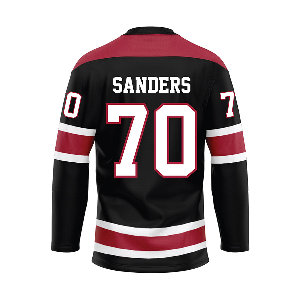 Alabama - NCAA Football : William Sanders - Black Hockey Jersey