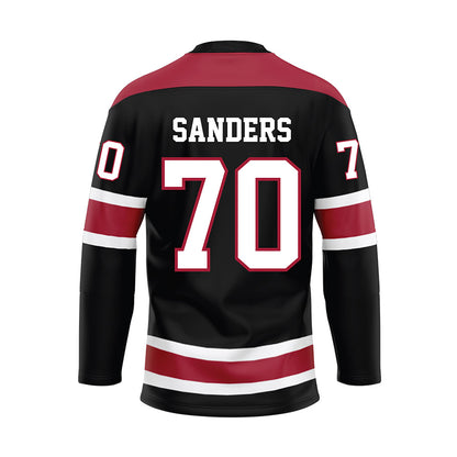 Alabama - NCAA Football : William Sanders - Black Hockey Jersey