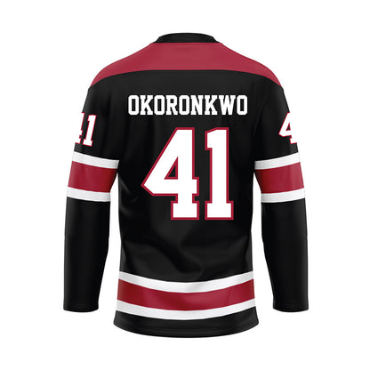 Alabama - NCAA Football : Justin Okoronkwo - Black Hockey Jersey